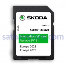 Skoda Amundsen1 GEN1 MIB1 v18 Navigation SD Card Map Update 2023 - 2024