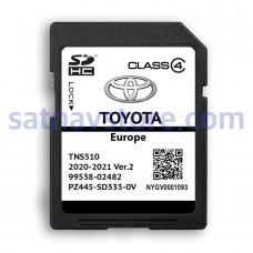 Toyota TNS510 Navigation SD Card Map Update  2020 - 2021